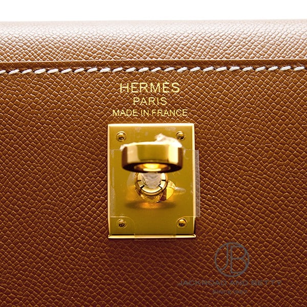 ケリー25 外縫い ゴールド ブラウン[] Kelly25 Gold | エルメス 新品