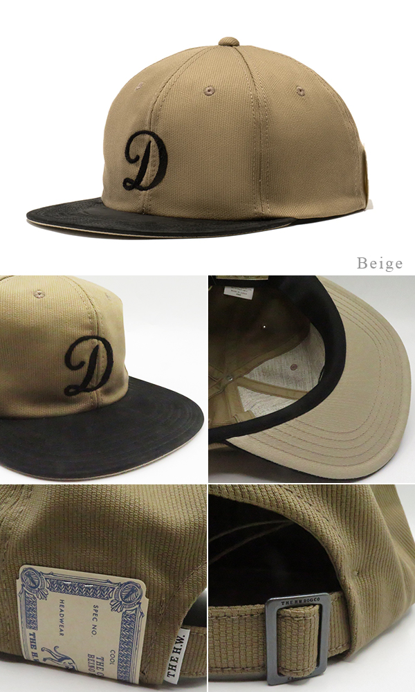 THE H.W.DOG&CO. コットン|レザー|ベースボールキャップ|ストラップ