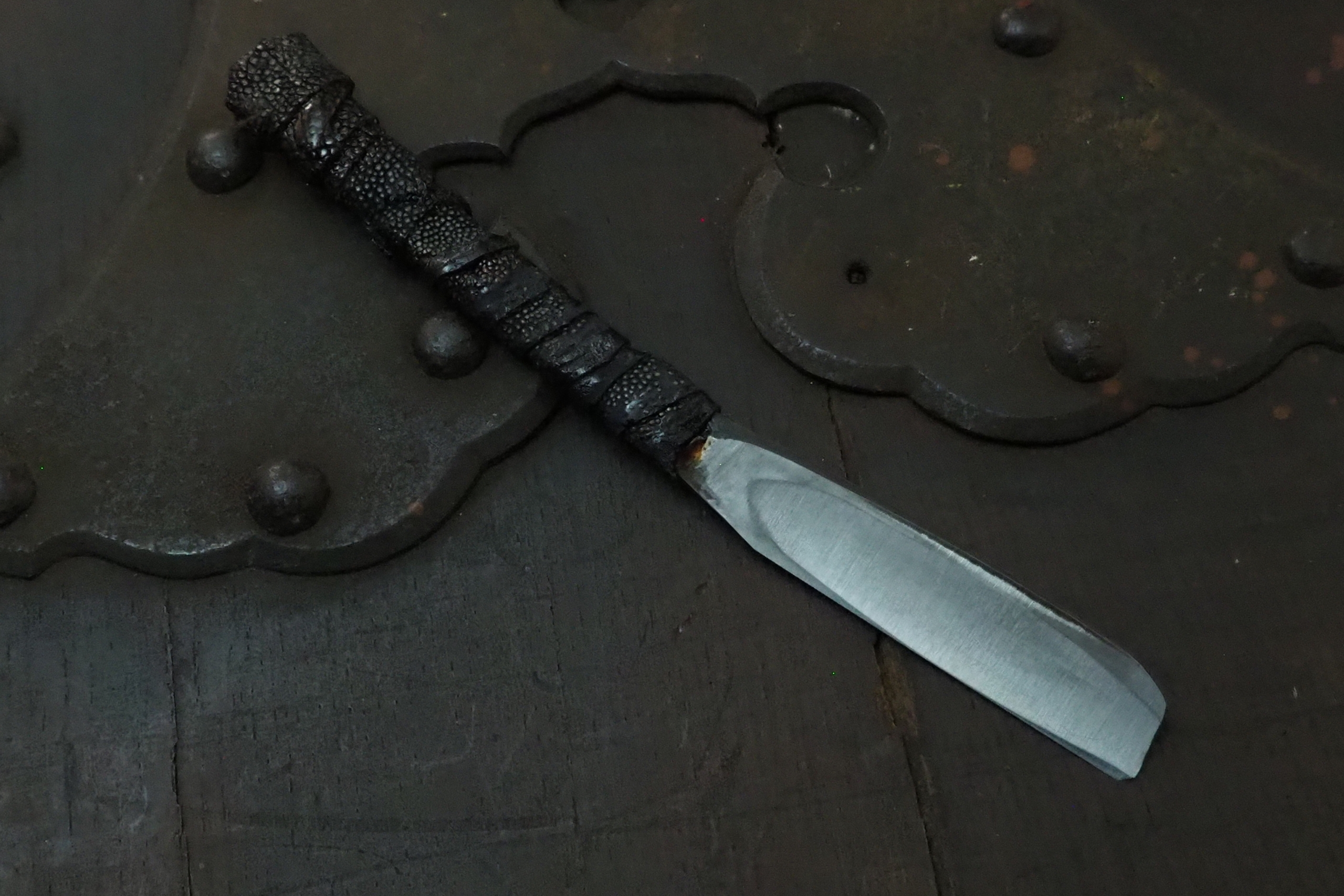 Swordsmith・Shigeyoshi Iwasakai Tamahagane kamisori Nicyougake