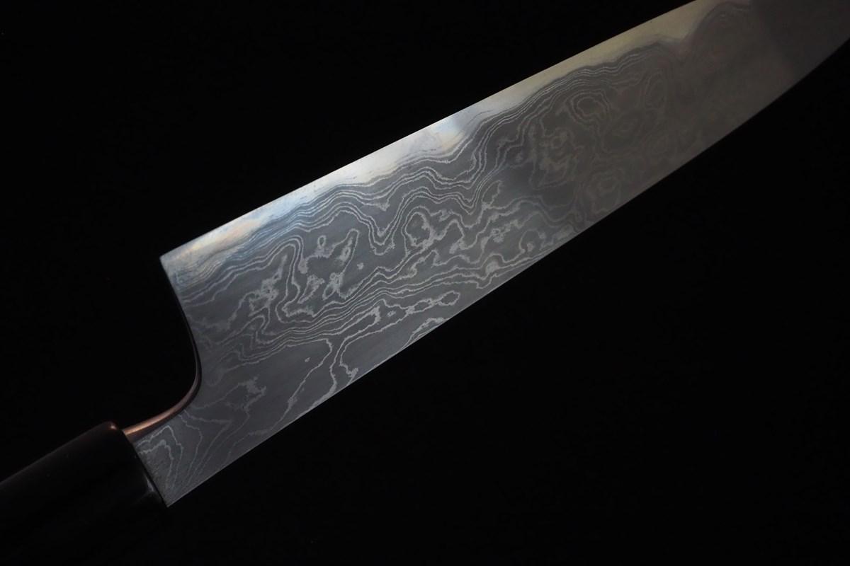 飯塚重房作 鍛地 和牛刀7寸・両刃 | 日本刃物総本店