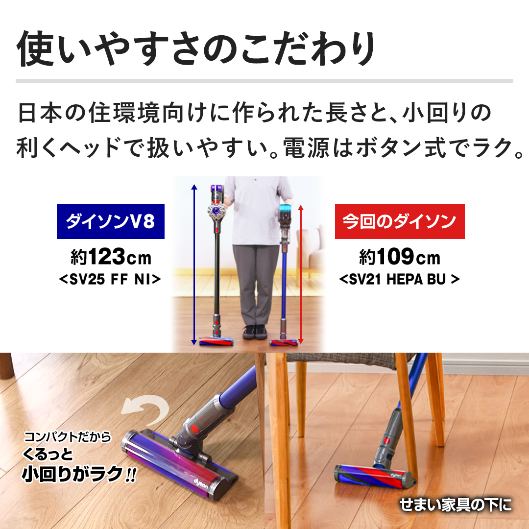 すぐ使える軽量Dyson ダイソンMicro1.5kg SV21 掃除機No44 すぐ使える