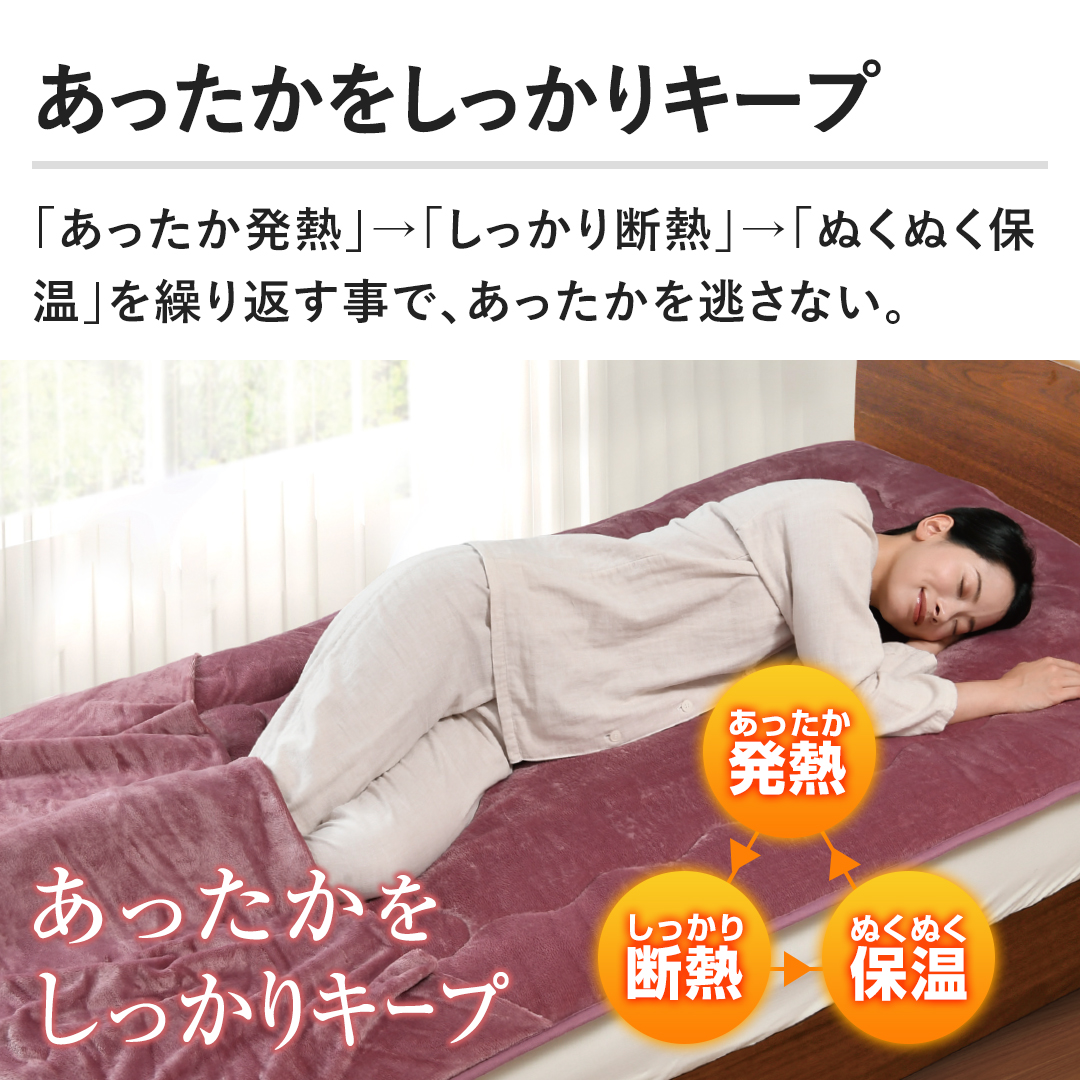 モリリン 布団・快眠グッズ あったか6層プレミアム敷パッド ダブル