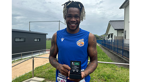 J2受賞者 V・ファーレン長崎 MF 6 マテウス ジェズス：明治安田J