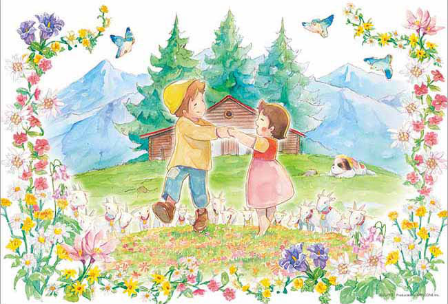 APP-300-383 アルプスの少女ハイジ 春のダンス 300ピース アップルワン