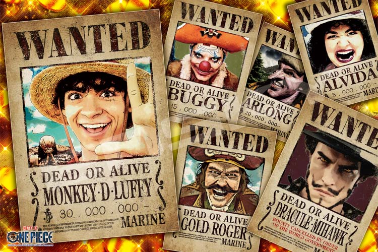 ENS-1000-593 ワンピース Netflix実写 『ONE PIECE』 WANTED POSTER