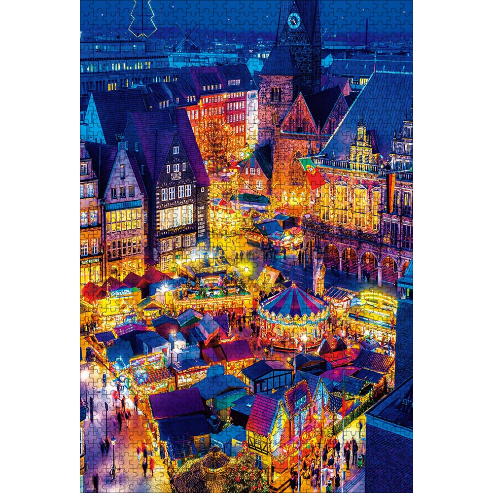 ジグソーパズル 1000ピース ブレーメンのクリスマスマーケット 世界の