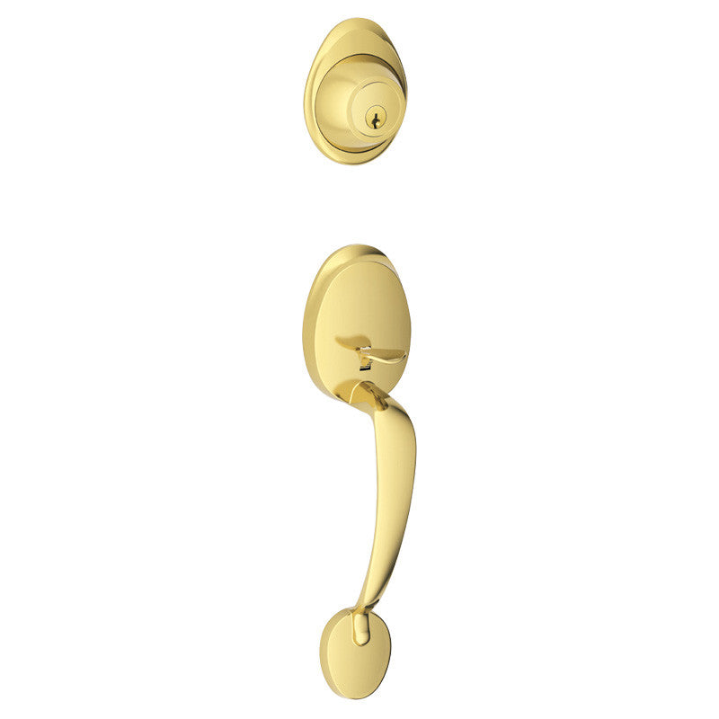 Schlage J-Series Barcelona Front Entry Handleset (Exterior Trim