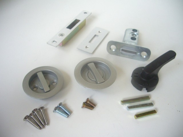 GIA/日中製作所 121-MF 鎌錠 両面サムターン錠 丸座 チューブラタイプ