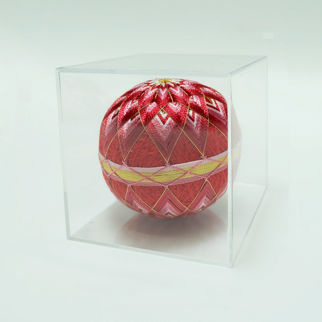 加賀てまり 二つ菊（中）紅｜加賀てまり｜オンラインショップ