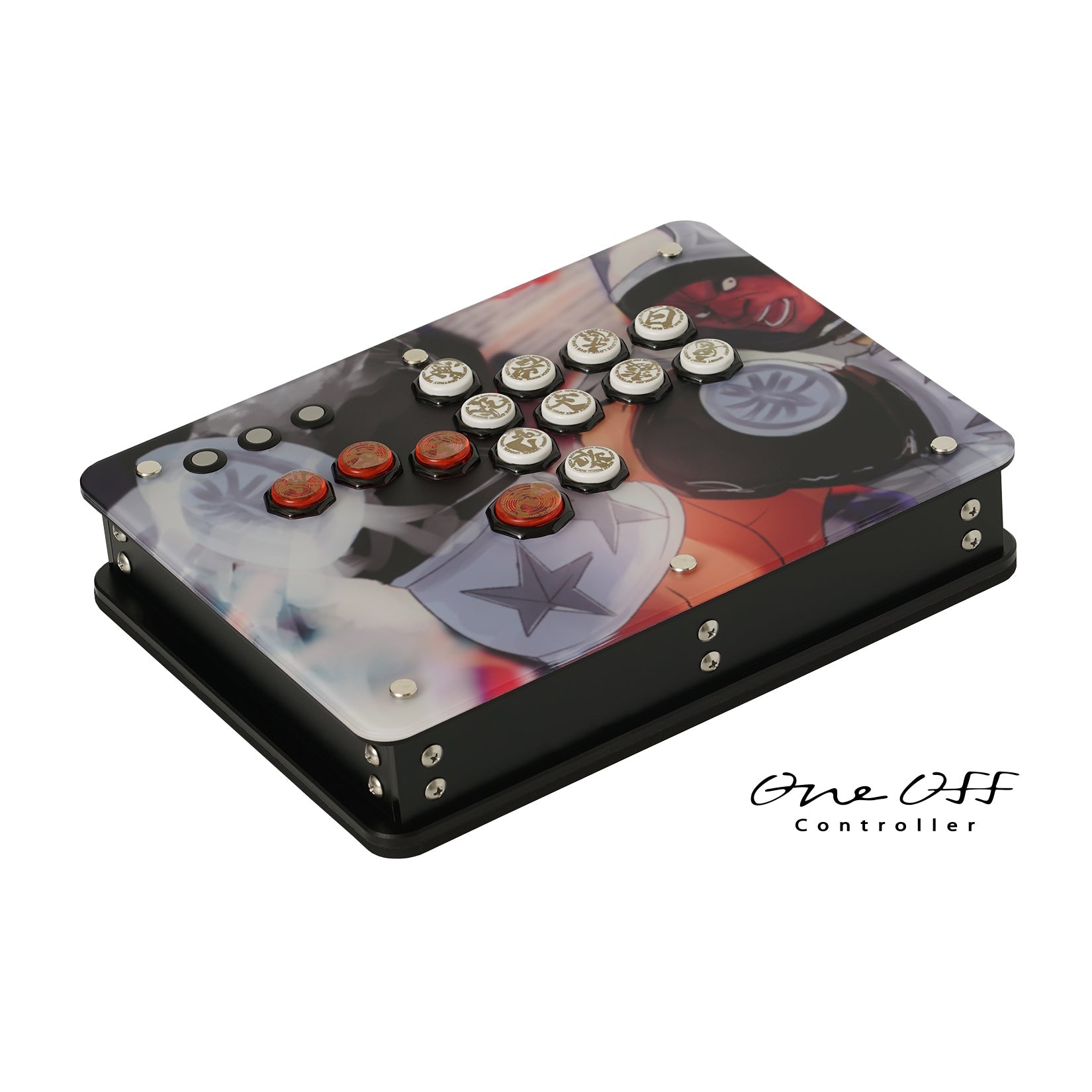 完成品】イラストプリント（持ち込み）レバーレス オーダーメイド アケコン