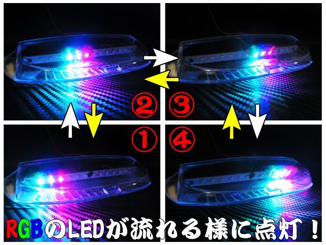 AF34 AF35 ZX RGB LEDテール レインボー