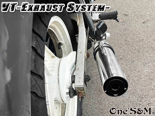 純正エキパイ専用 50.8mm マフラー中間パイプ付き VT250F VTZ250 FG FH