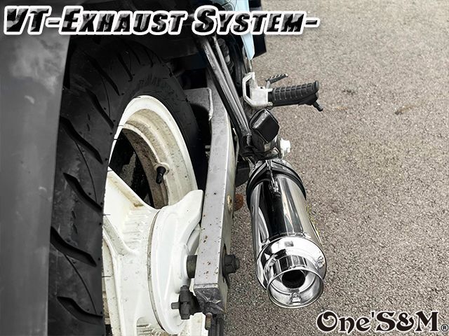 純正エキパイ専用 50.8mm マフラー中間パイプ付き VT250F VTZ250 FG FH