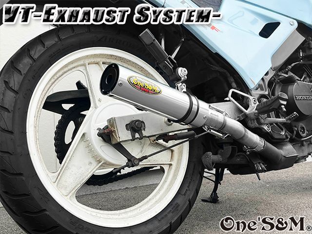 純正エキパイ専用 50.8mm マフラー中間パイプ付き VT250F VTZ250 FG FH