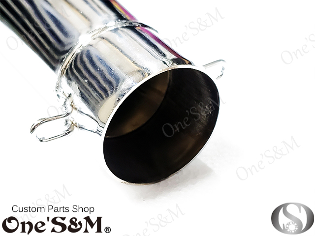 アウトレット特価 NEW 爆音管 メッキorアイアンブラック メガホン