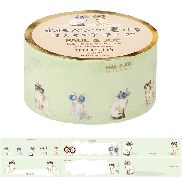 マステ」 ポール ＆ ジョーマークス 水性ペンで書けるマスキングテープ