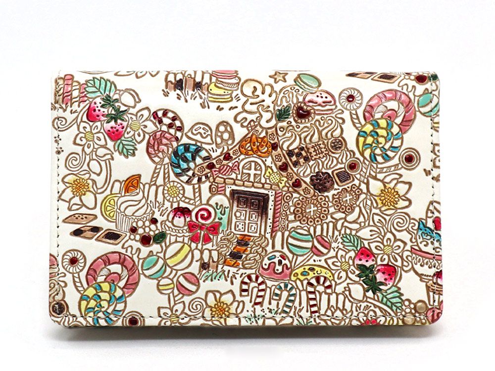 予約限定】お菓子の家 両面文庫革のパスカードホルダー［t］