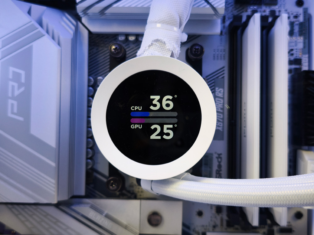 NZXT Kraken Plus 360 RGB Review Lighting