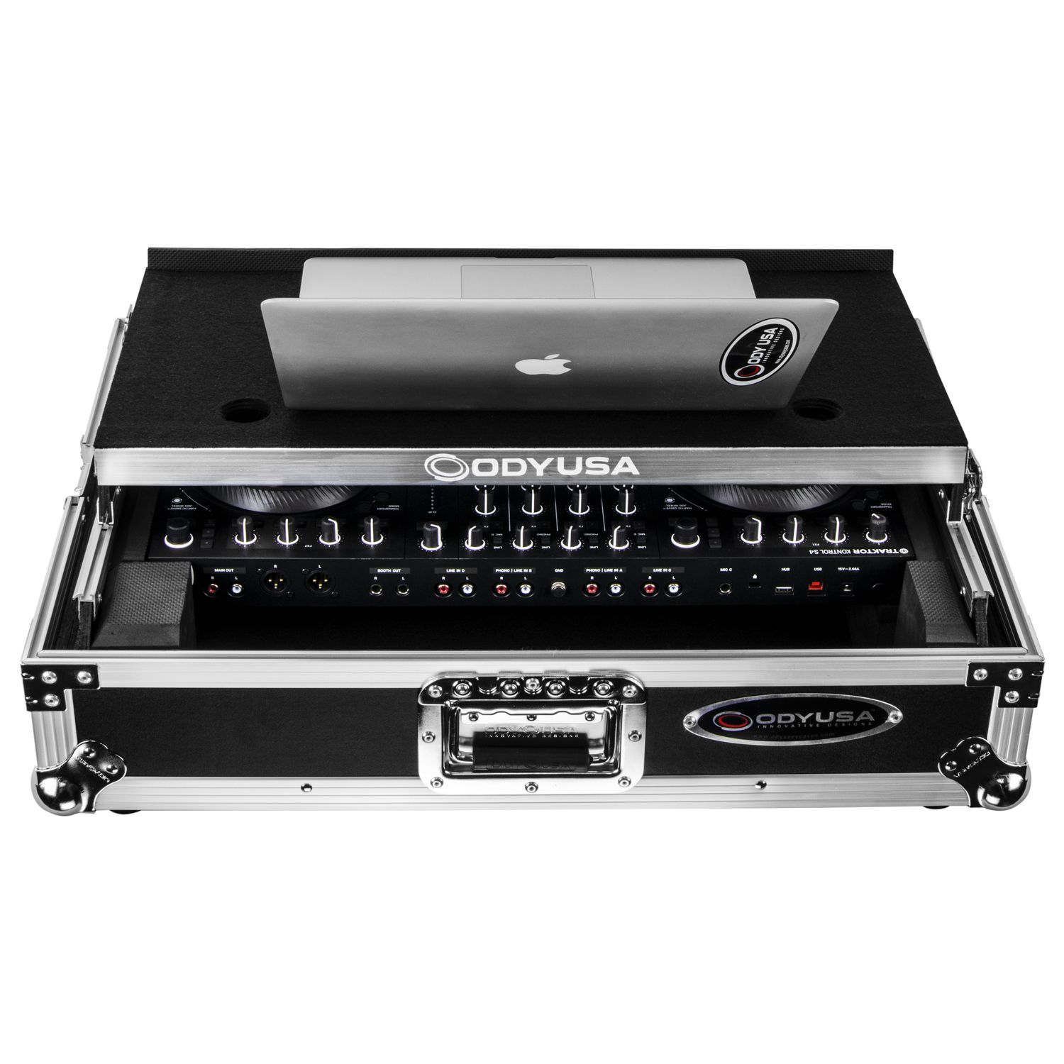 Traktor Kontrol S4 MK3 Case with 2U and Glide Platform | Odyssey Gear
