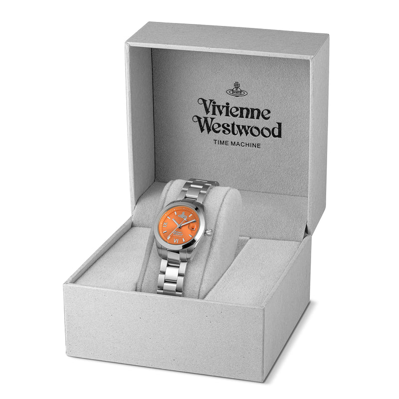 Vivienne Westwood Ladies Fenchurch Orange Dial Bracelet Watch VV292ORS