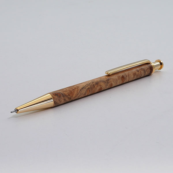 ◎ クリック（ノック式ボールペン）10K ニードルポイント【漢字書く