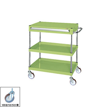 SPY-03 サカエ スペシャルワゴン3段 高さ810 幅600 奥行400 グリーンの