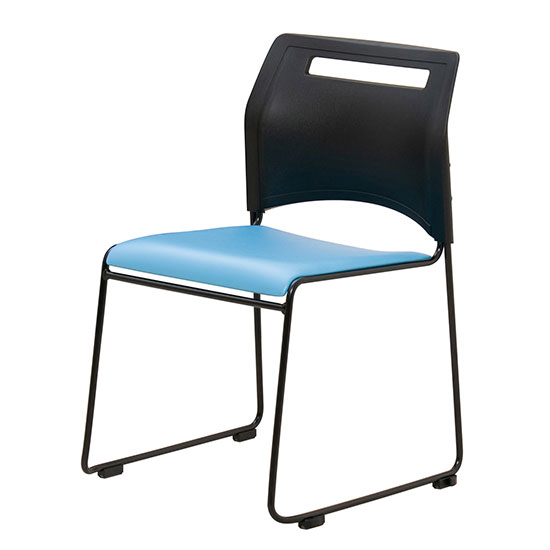 SFIDA-B-BL 弘益 スフィーダミーティングチェア フレームブラック 座