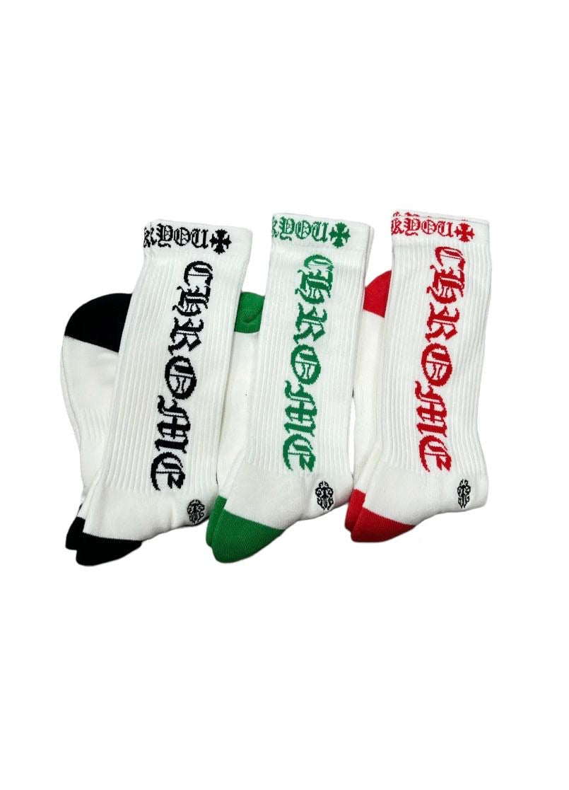 CHROME HEARTS SOCKS (3 PACK) – ONE OF A KIND