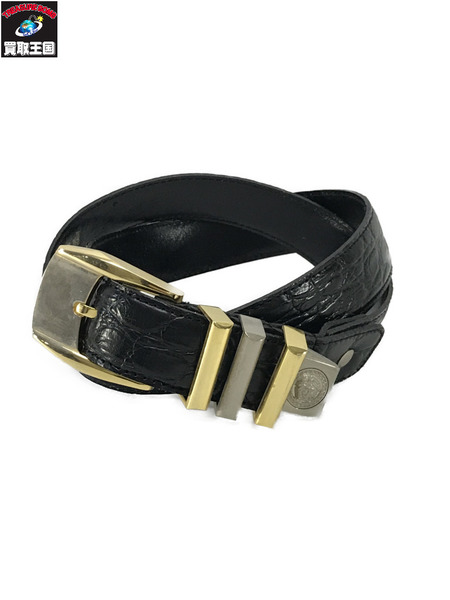 VERSACE イタリア製 レザーベルト 黒｜商品番号：2200027719765 - 買取