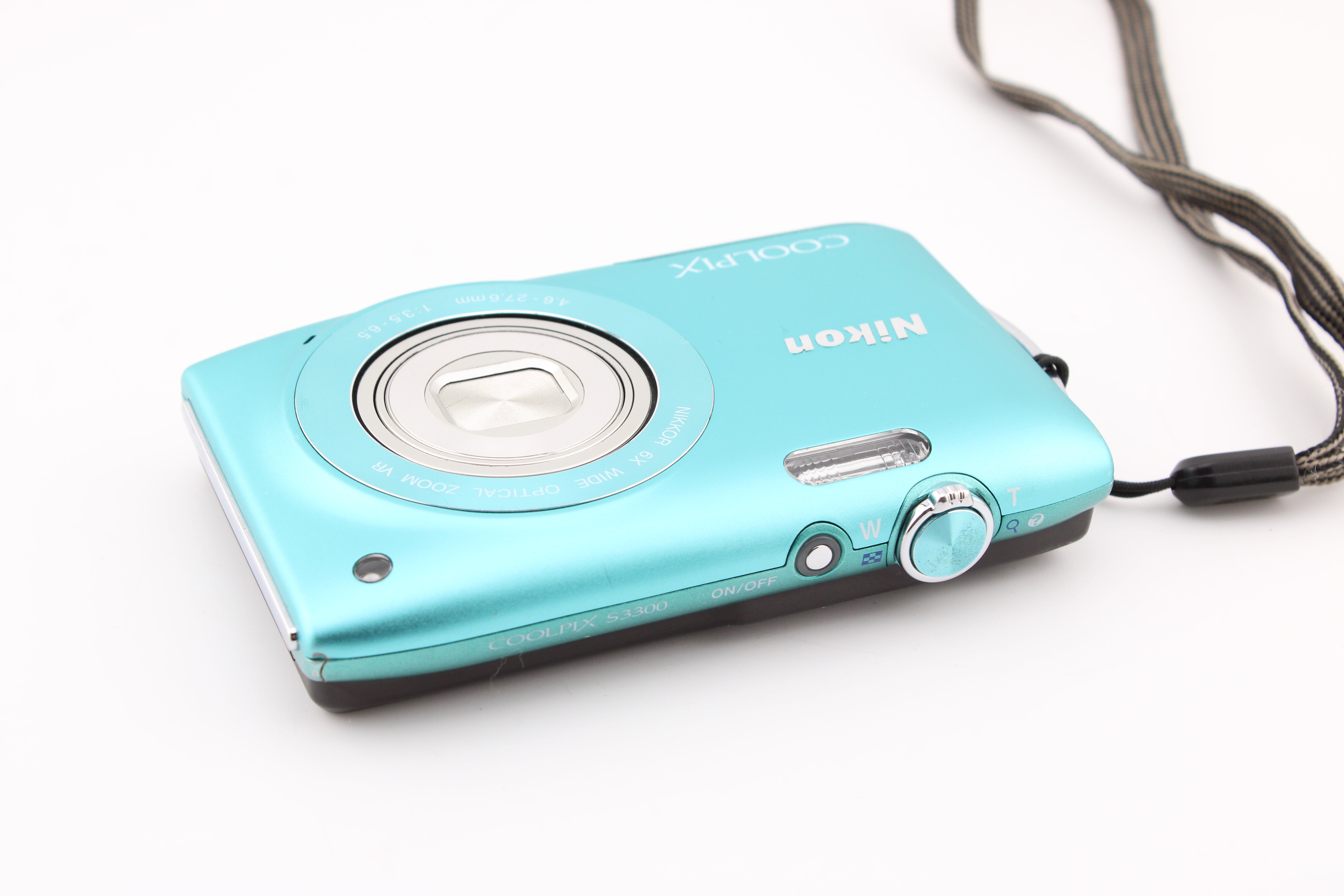 Nikon Coolpix S3300 Cyan Compact Digital Camera - OldCamsByJens