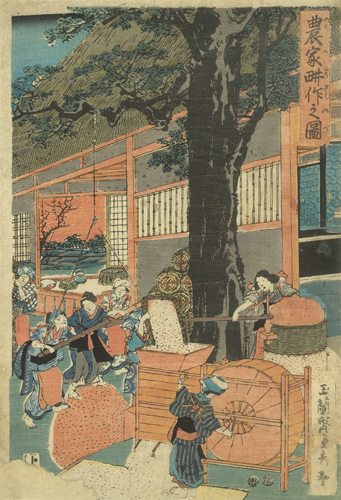 貞秀 / 農家耕作之図 | 大屋書房 江戸時代の専門店 東京神田神保町