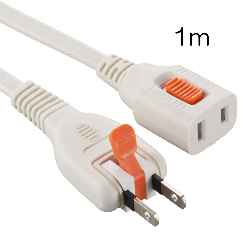 らく抜き＆ロック 延長コード1m [品番]00-2237｜株式会社オーム電機