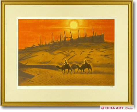 絵画『夕空』ヘイ平山画