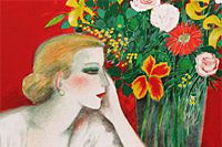 池田満寿夫 ベランダの女 | 絵画など美術品の販売と買取 | 東京・銀座