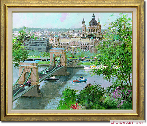 小田切訓 ドナウの橋 | 絵画など美術品の販売と買取 | 東京・銀座 おい