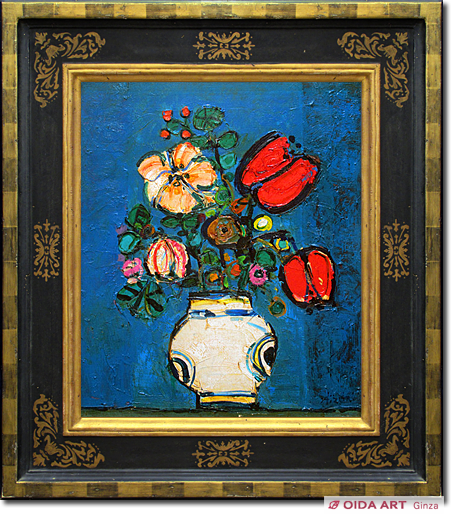 アイズピリ 青いバックの花 | 絵画など美術品の販売と買取 | 東京