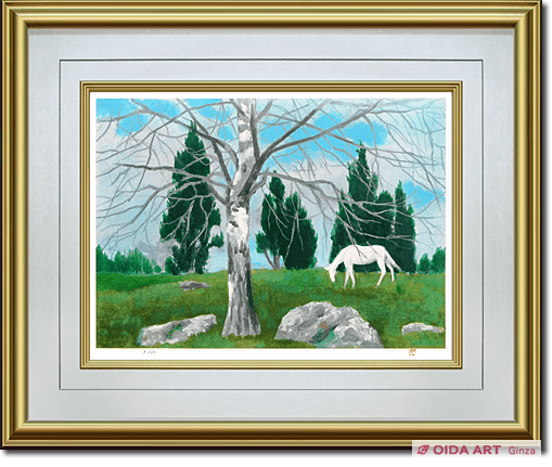 東山魁夷 早春の丘 | 絵画など美術品の販売と買取 | 東京・銀座 おいだ美術