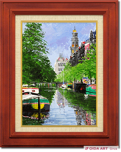 小田切訓 塔のある運河2 | 絵画など美術品の販売と買取 | 東京・銀座