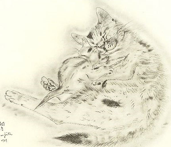 藤田嗣治 猫の本 ”アオラ” | 絵画など美術品の販売と買取 | 東京・銀座