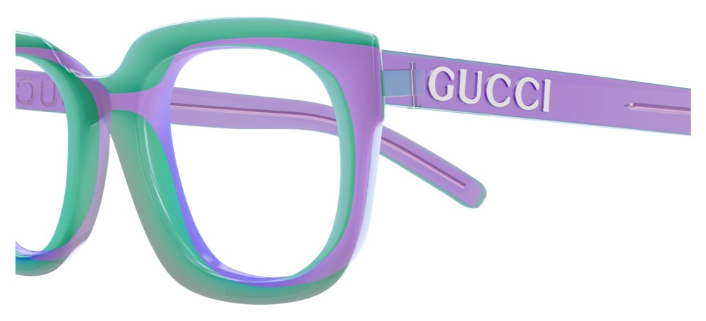 Gucci Gg1721o Women Violet Squared Eyeglasses – Otticanet USA
