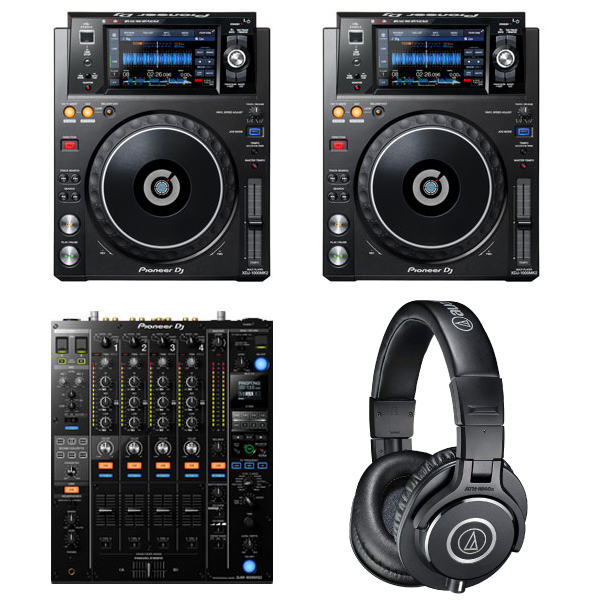 XDJ-1000MK2 オールPIONEER最強セット！(DJM-900NXS2/ATH-M40x)のご