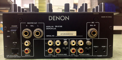 超お買い得！早い者勝ち！【中古品】DENON/DJミキサー/DN-X100 -DJ機材
