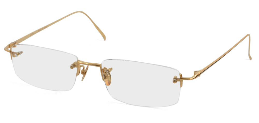MR01TKJ OX79 18金イエローゴールド 縁なしメガネ | トリプル銀座