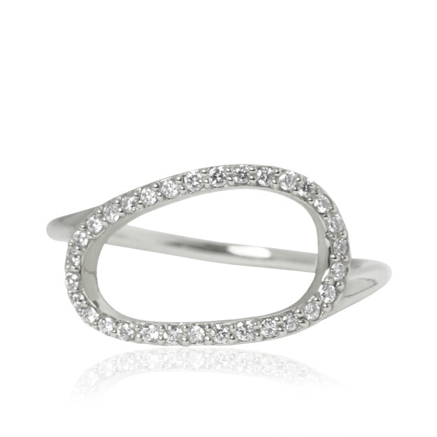 K18/Pt「ロージー オーバル」リング｜【オレフィーチェ】Orefice