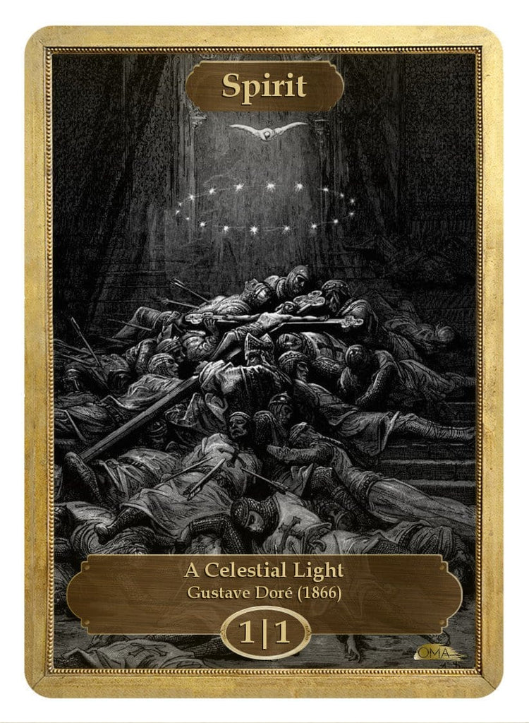 Spirit Token (1/1) by Gustave Doré - Original Magic Art