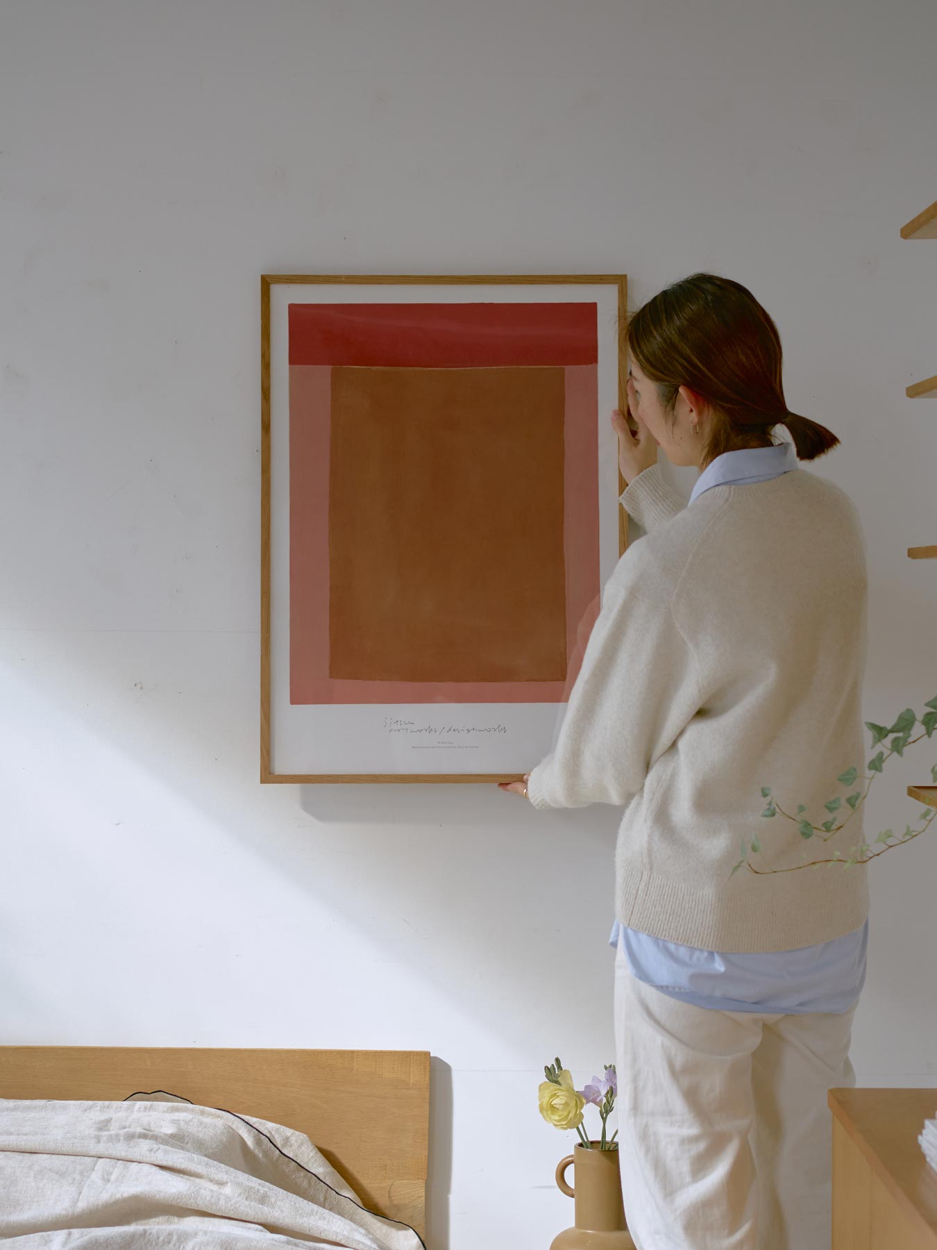 jitsu オリジナルポスター／color composition／pink（50cm×70cm