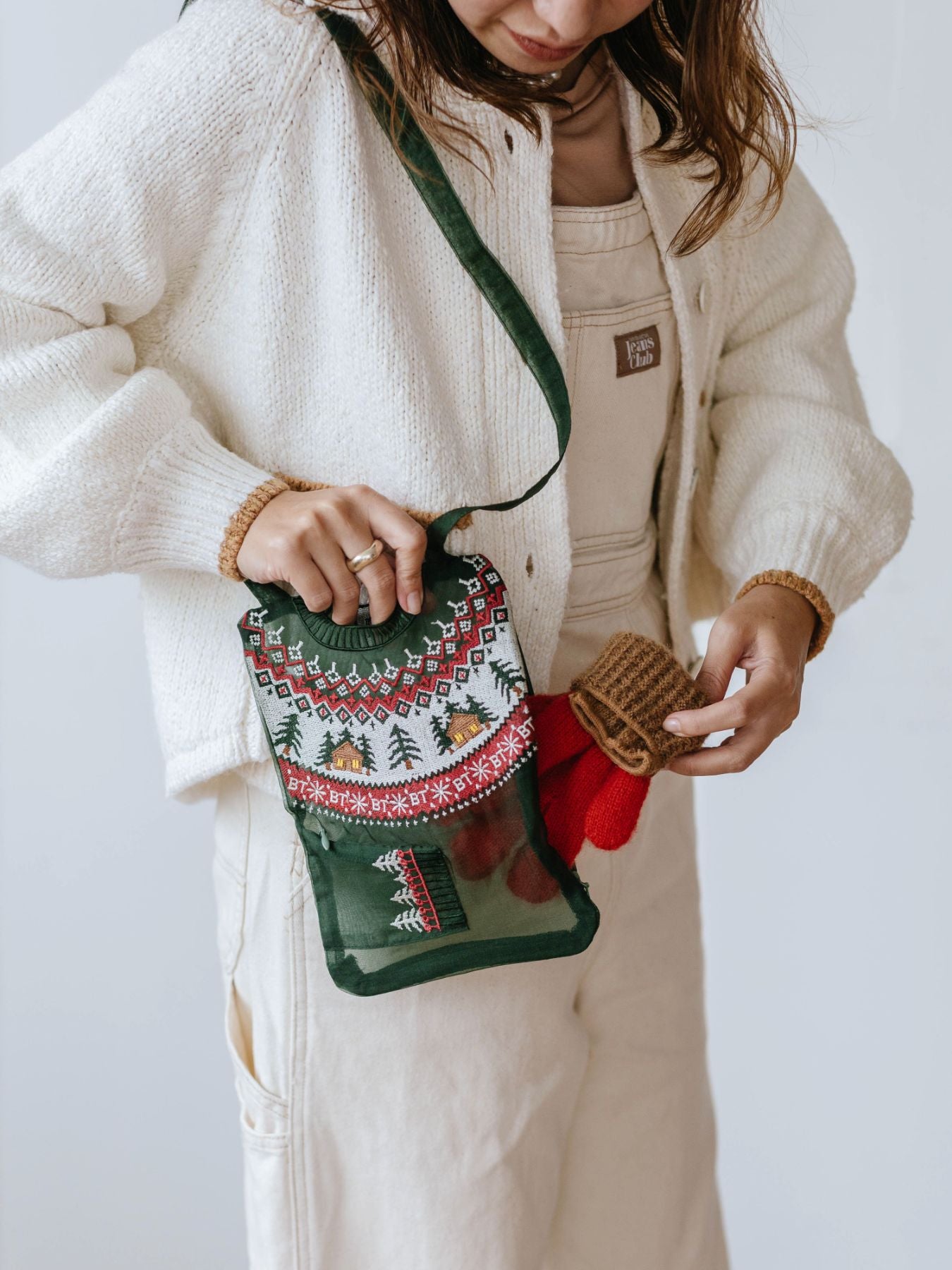 Brigitte Tanaka ミニポーチ／Pochette Pull Vert Petit｜ポーチ