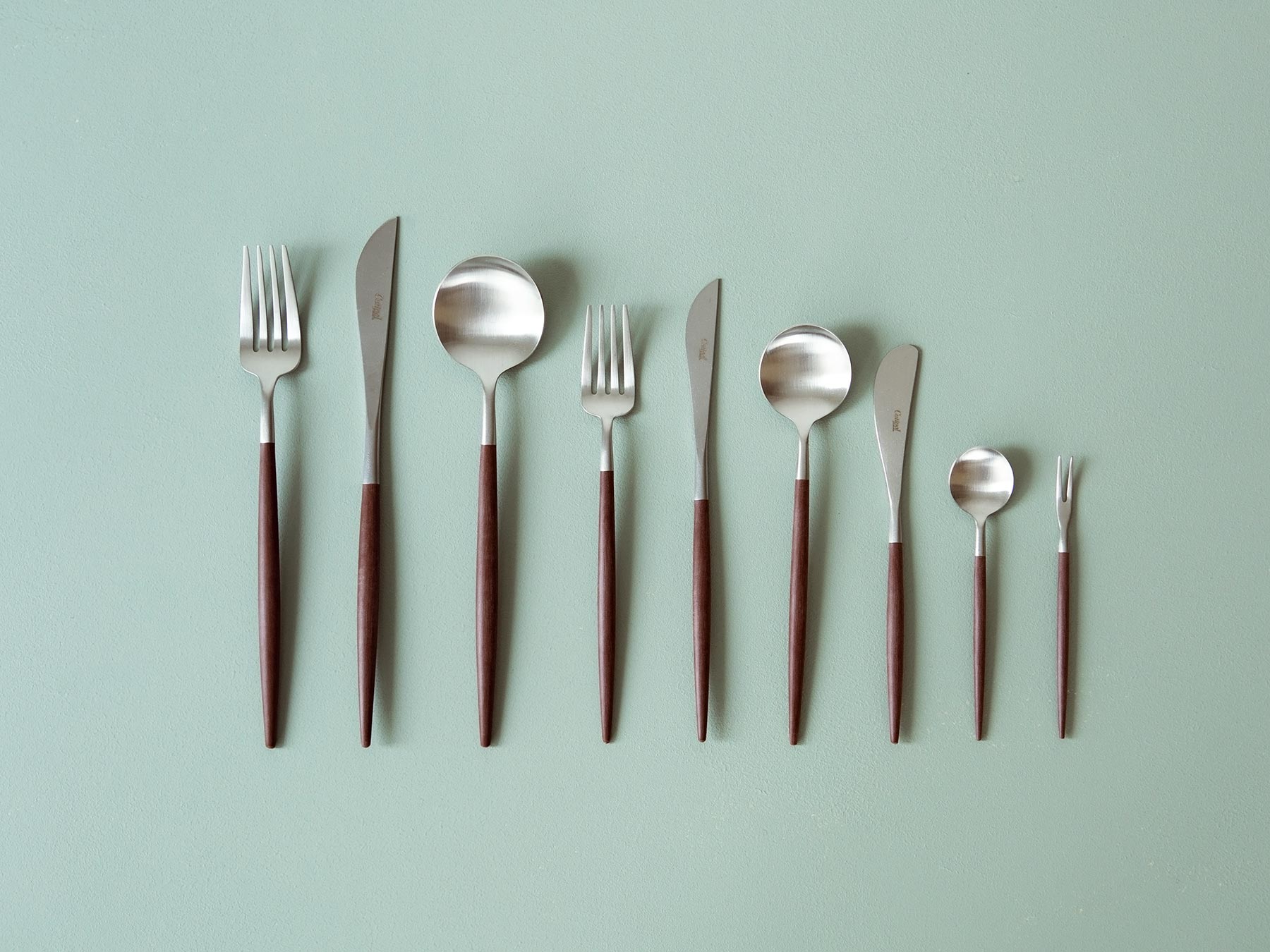 Cutipol GOA ブラウン×シルバー｜カトラリー｜オルネ ド フォイユ公式