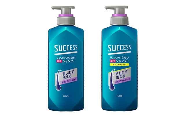 泡立て時の引っかかり抜け毛を抑えて洗う。花王「サクセス 最初から泡