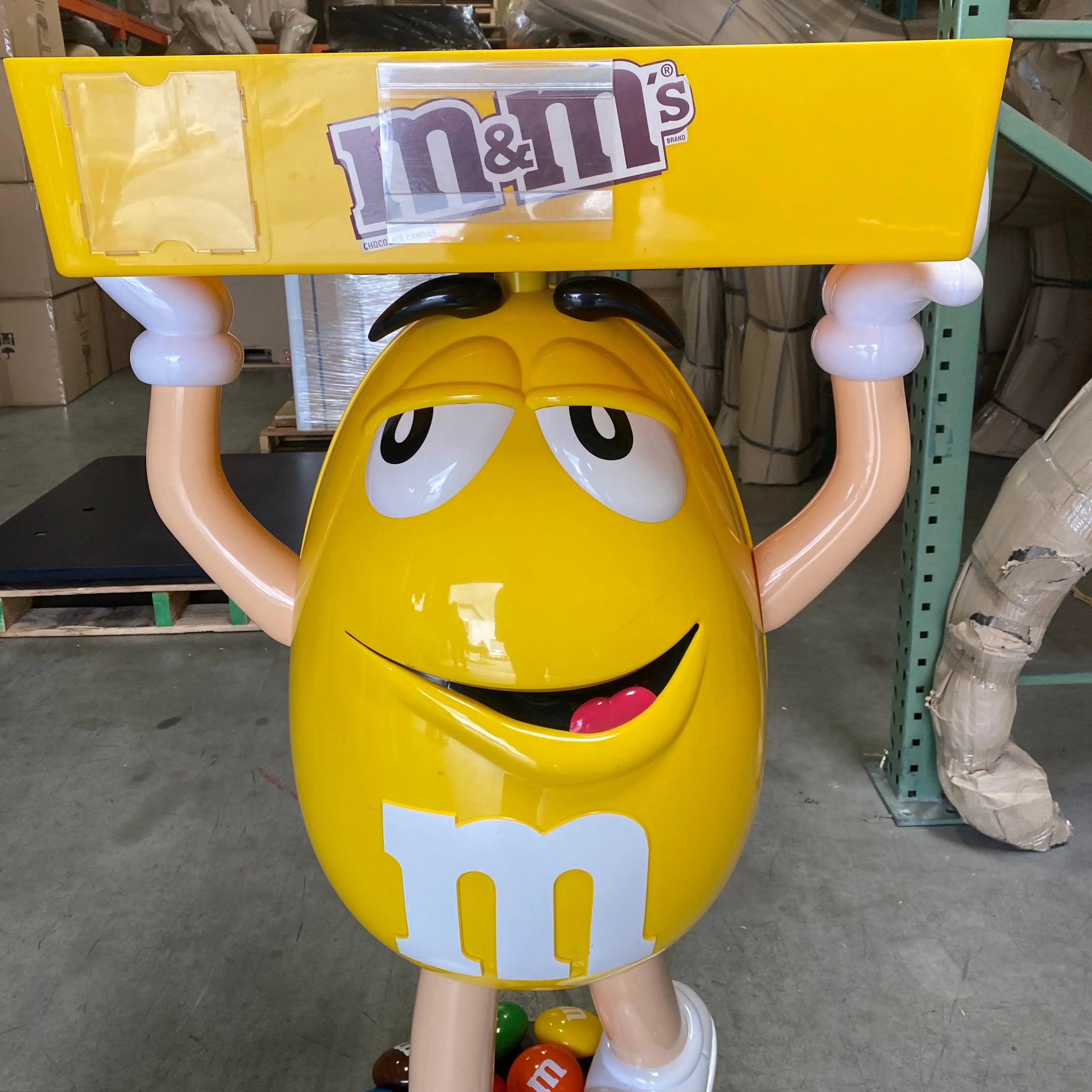 Candy Cart Yellow M&M Statue Display | LM Treasures – LM Treasures